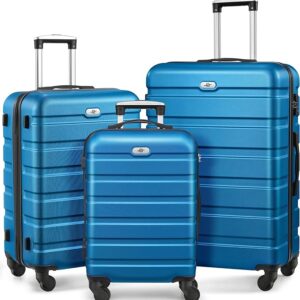 Suitour Luggage 3 Piece Sets Hard Shell Luggage Set with Spinner Wheels